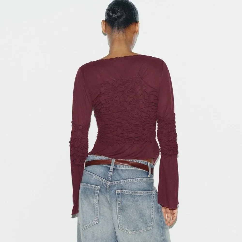 Zara ruched tie